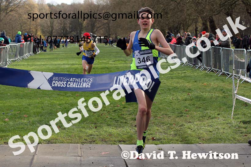 Boys under-15s, European Cross Country Championships Trials, Sefton Park, Liverpool. Photo: David T. Hewitson/Sports for All Pics